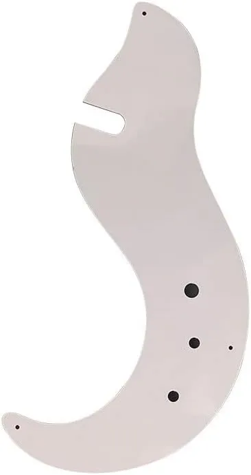 Pleroo Guitar Accessories Pickguard Compatible with DANELECTRO DC59 Guitar Scratch Plate Replacement (Color : 1 ply White, Size : 1)