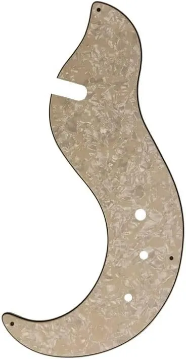 Pleroo Guitar Accessories Pickguard Compatible with DANELECTRO DC59 Guitar Scratch Plate Replacement (Color : 1 ply White, Size : 1)