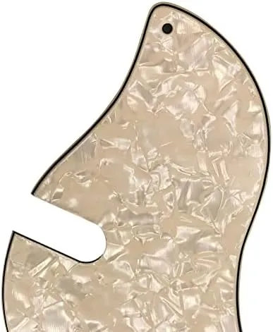Pleroo Guitar Accessories Pickguard Compatible with DANELECTRO DC59 Guitar Scratch Plate Replacement (Color : 1 ply White, Size : 1)