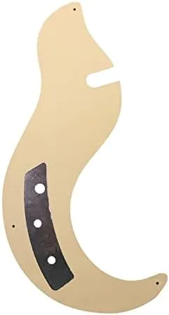Pleroo Guitar Accessories Pickguard Compatible with DANELECTRO DC59 Guitar Scratch Plate Replacement (Color : 1 ply White, Size : 1)