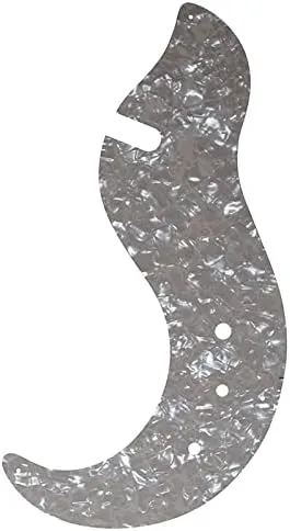 Pleroo Guitar Accessories Pickguard Compatible with DANELECTRO DC59 Guitar Scratch Plate Replacement (Color : 1 ply White, Size : 1)