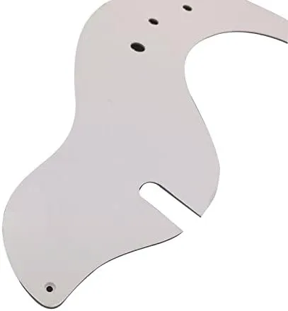 Pleroo Guitar Accessories Pickguard Compatible with DANELECTRO DC59 Guitar Scratch Plate Replacement (Color : 1 ply White, Size : 1)