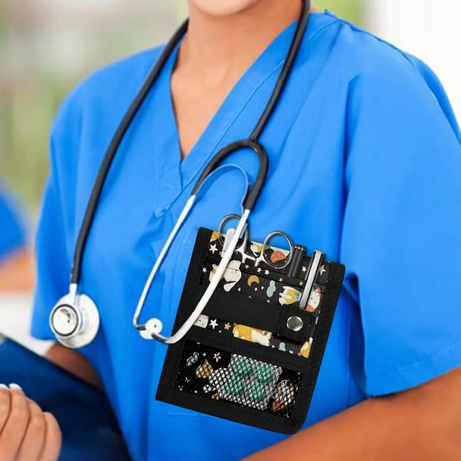 Pocket Protector Nurse, Nursing Organizer Pouch for Nurses, Tool Pocket Pouch for Hospital