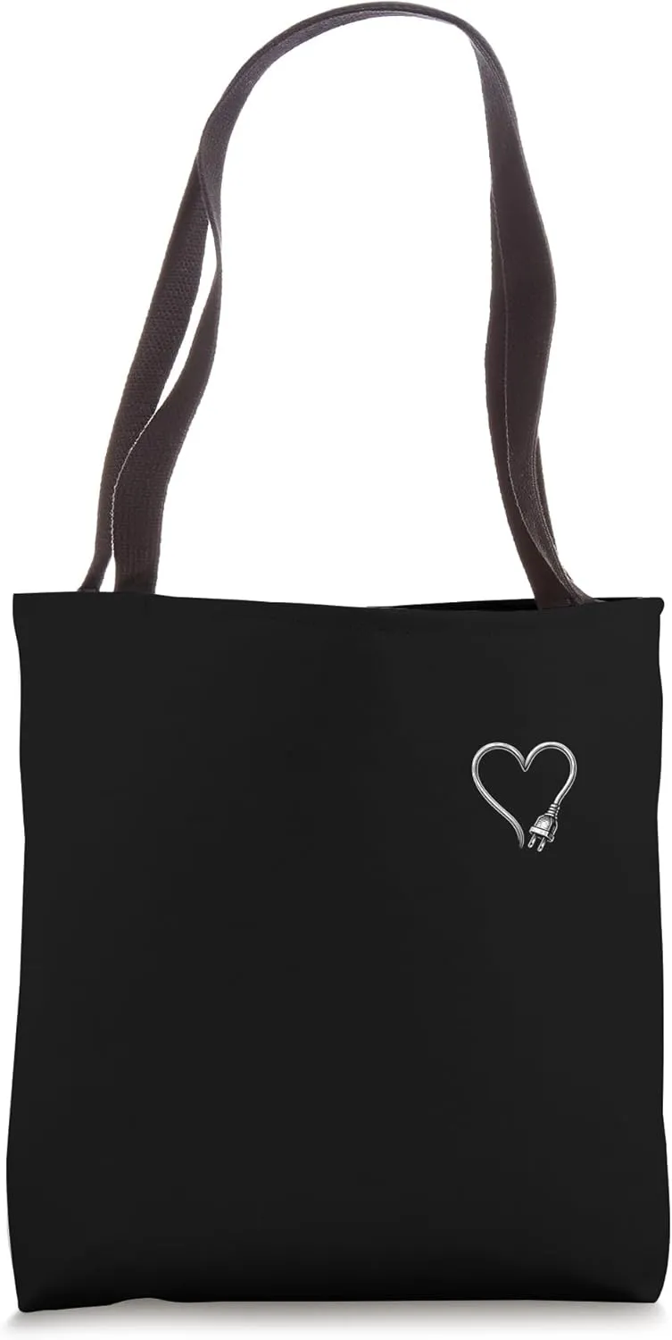 Pocket Size Power Cord Wire Electrician Minimalist Tote Bag