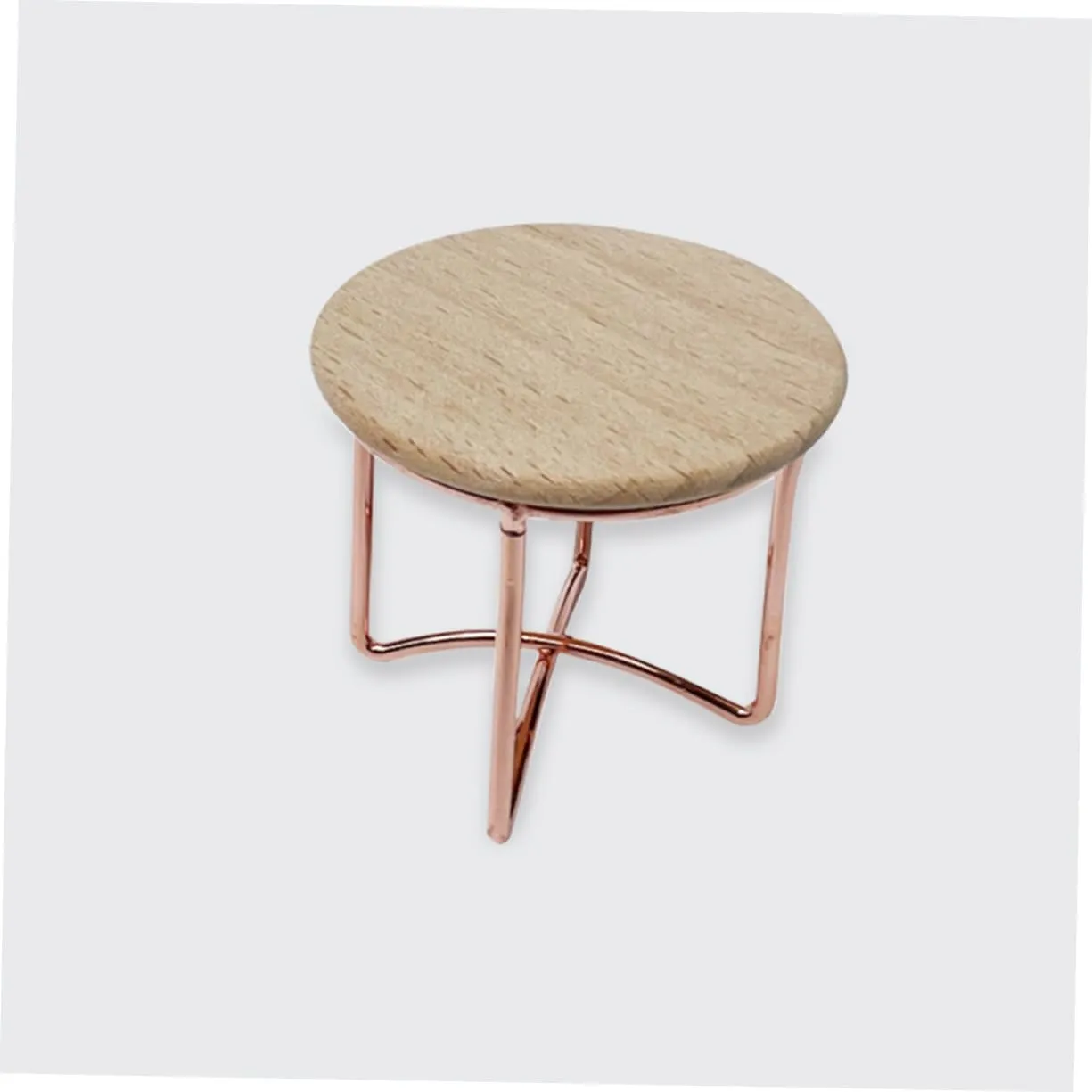 POPETPOP 6pcs Miniature Furniture Doll House End Table Realistic Tea Table Model for Mini House Decoration Cute and Stylish Dollhouse Props for Collectors and Projects
