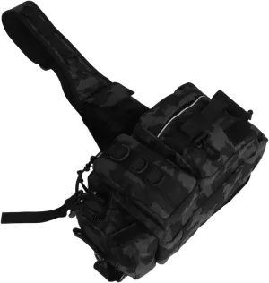 POPETPOP Fishing Sling Crossbody Tackle Bag Outdoor Shoulder Pack for Efficient Gear Storage Quick Access Repair Tools Lightweight Fishing Backpack for Camping Hiking