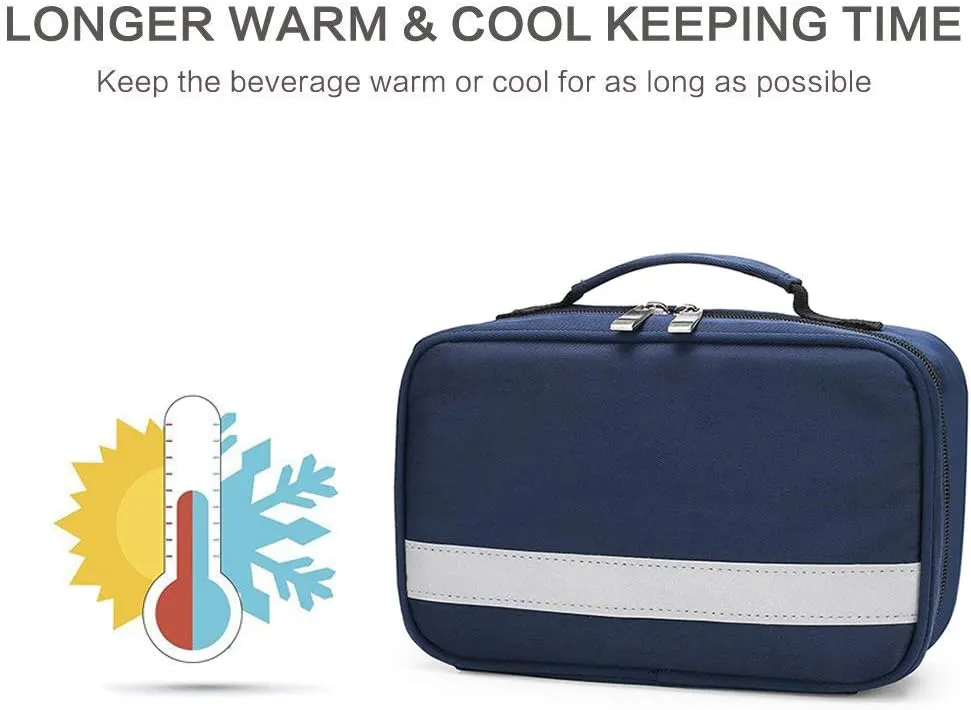Portable Insulin Cooler Bag Travel Case Waterproof Medical Diabetic Organizer Medication Insulated Cooling Bag, Blue