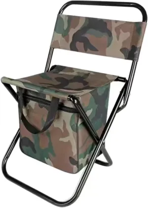 Portable Outdoor Folding Chair 3-in-1 Recliner Outdoor Camouflage Maza Idle Camping Fishing Cooler Pack Chair