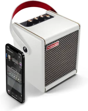 Positive Grid Spark Mini 10W Portable Smart Guitar Amp & Bluetooth Speaker with App for Playing Guitar at Home or Travel (Pearl)