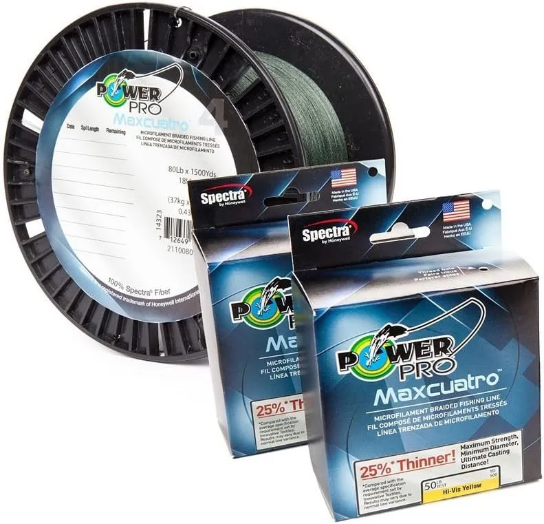 PowerPro Maxcuatro Spectra Moss Green Braided Line