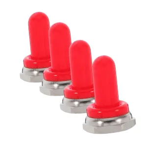 PRETYZOOM Dashboard Toggle Switch Cap Silicone Waterproof Cover Push Stop Button Protection