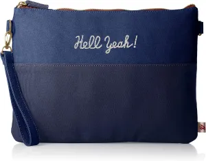 Propeller Heads Canvas Clutch Shoulder Bag, nvy