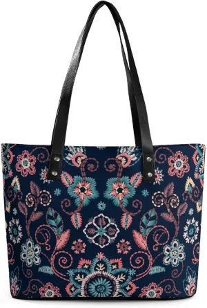 PU Leather Shoulder Bag for Women Beach Tote Bag Aesthetic Tote Bag Hippie Bag Clutch Bag