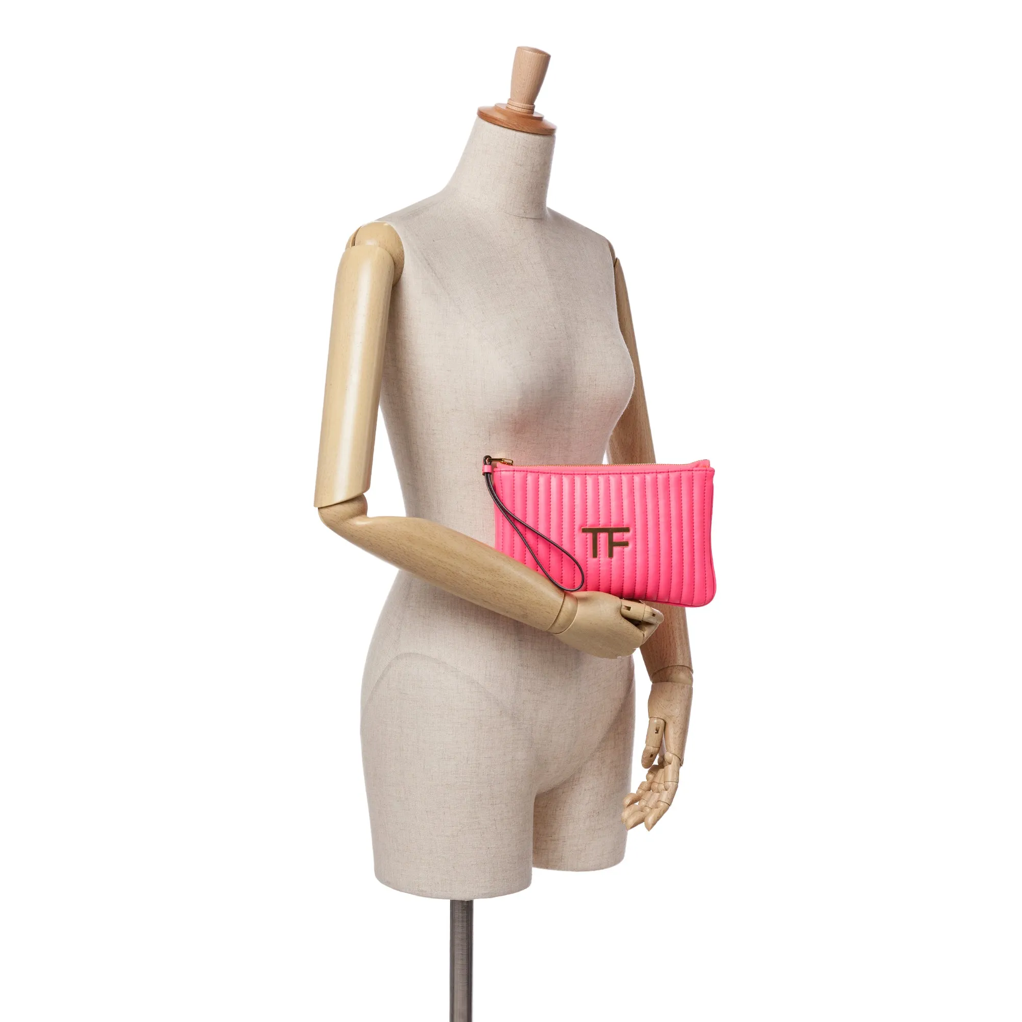 Quilted Calfskin TF Clutch