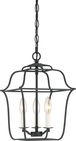 Quoizel Gallery 3-Light Royal Ebony Mini Pendant Light