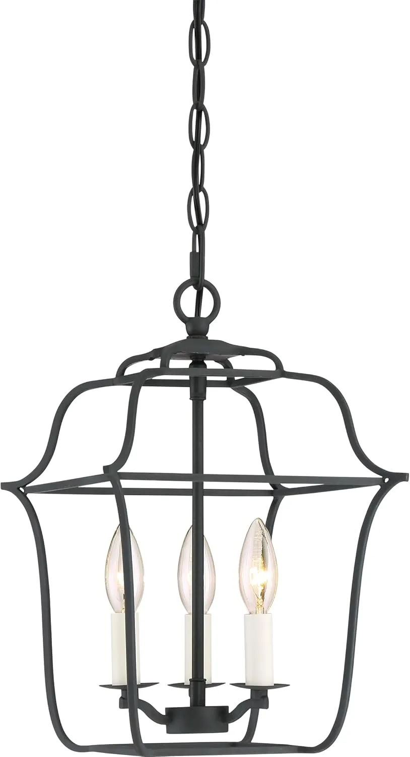 Quoizel Gallery 3-Light Royal Ebony Mini Pendant Light