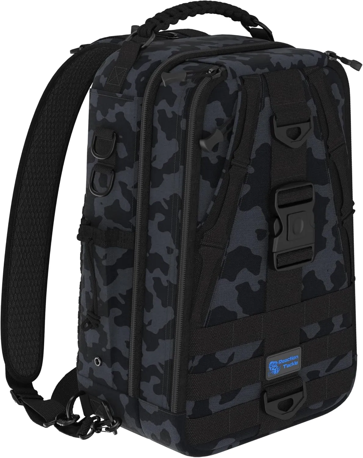 Reaction Tackle Fishing Tackle Bag - Water Resistant Camo Sling Bag - Large - 17"x12"x6"