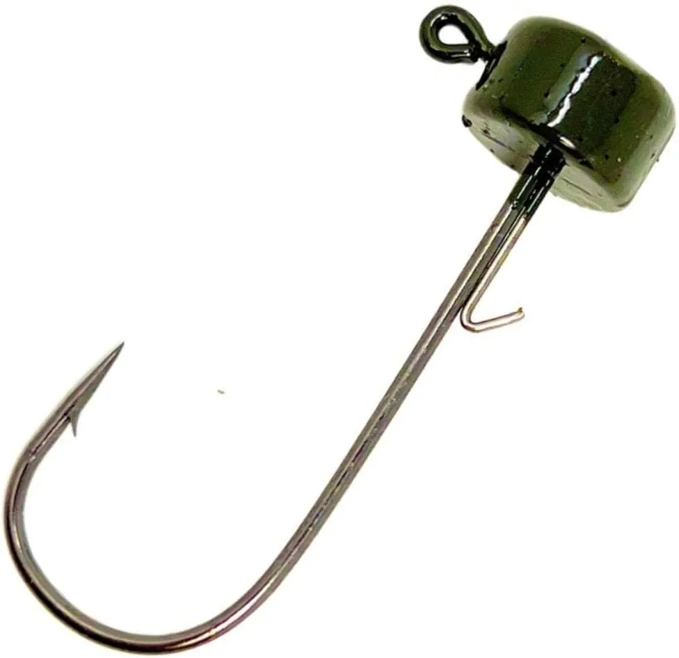 Reaction Tackle Ned Rig Jig Heads - Mushroom Jig Head Shroom jigs, Bass Fishing Lures, Fishing Tackle Finesse Jig Fishing Hooks (25-Pack Kit)