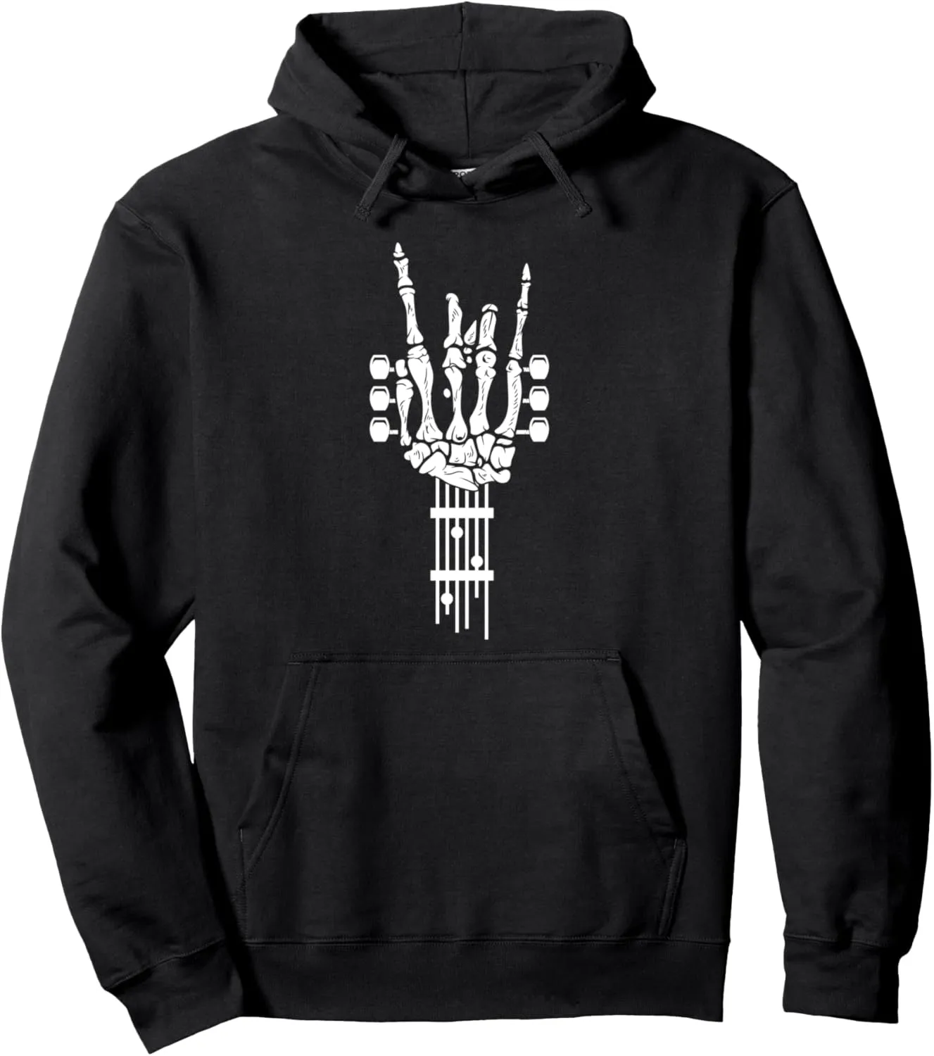 Rock and Roll Punk Rock Band Concert Guitar Accessories Gift Pullover Hoodie