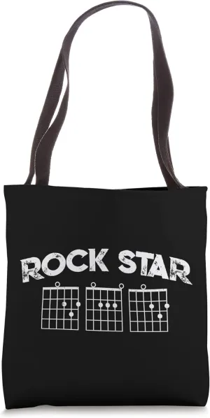 Rock Star DAD Guitar Chords - Guitarist Fathers Day Tote Bag