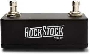 Rock Stock Dual Foot Switch Pedal - Versatile TRS Auxiliary Guitar Pedal - Expand Your Multi Effects Processor - Hand Wired and Built for the Road (Matte Black)