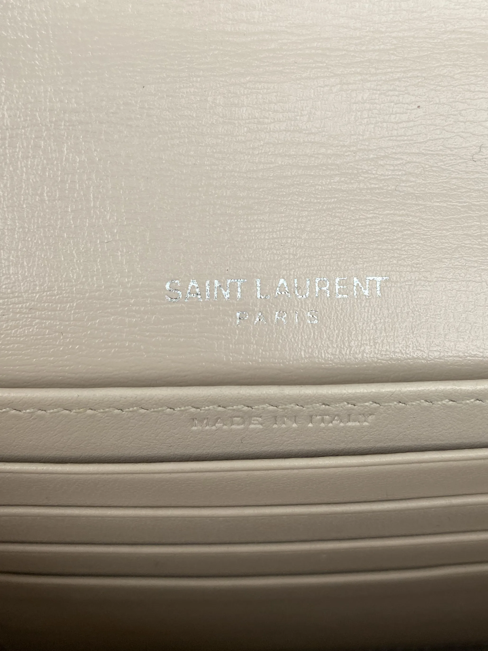 Saint Laurent Light Pink Sunset Chain Wallet