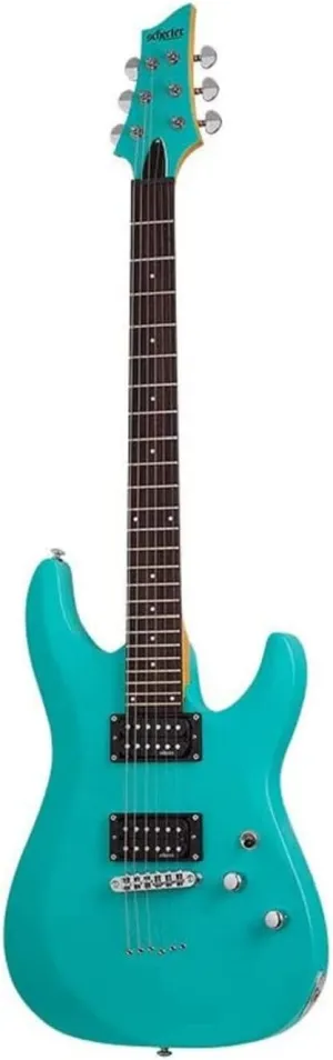 Schecter C-6 Deluxe 6-String Electric Guitar (Right-Hand, Satin Aqua)