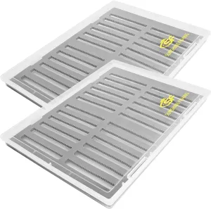 SF 2pcs Collection Fly Boxes Clear Fly Fishing Box A4 Extra Large Capacity Slit Foam Fishing Competition Hook Tackle Boxes