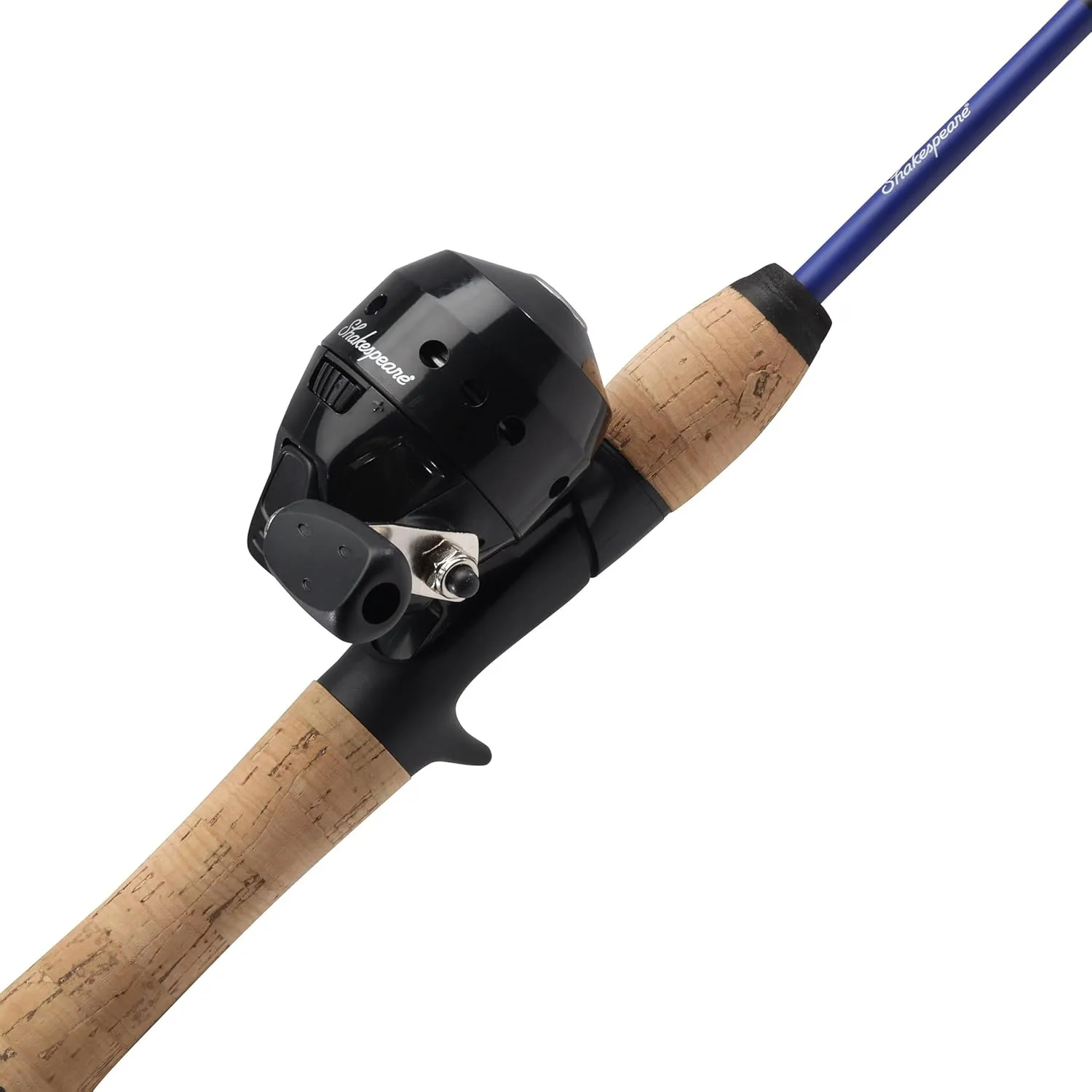 Shakespeare Catch More Fish Spincast Reel and Fishing Rod Combo with Kit