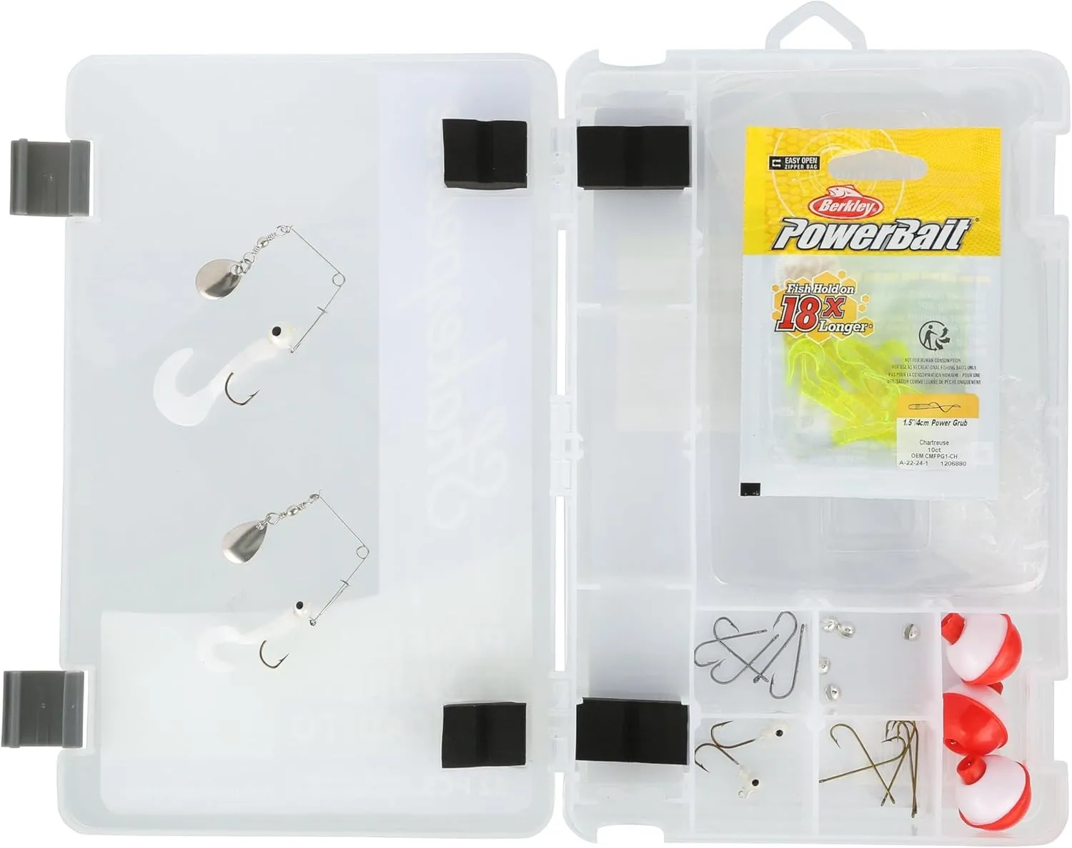 Shakespeare Catch More Fish Spincast Reel and Fishing Rod Combo with Kit