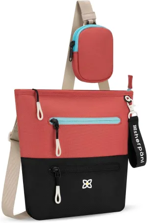 Sherpani Sadie, Nylon Crossbody Bag, Lightweight Shoulder Bag, Travel Cross Body Purse, Crossbody Bags for Women, RFID Protection with Removable Coin Purse (Reef)