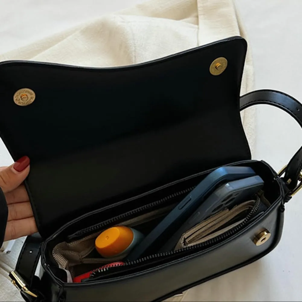 Shoulder Bag for Women Retro Vegan Leather Tote Handbag Underarm Bag Trendy Purse Crossbody Bag With Zipper 2025