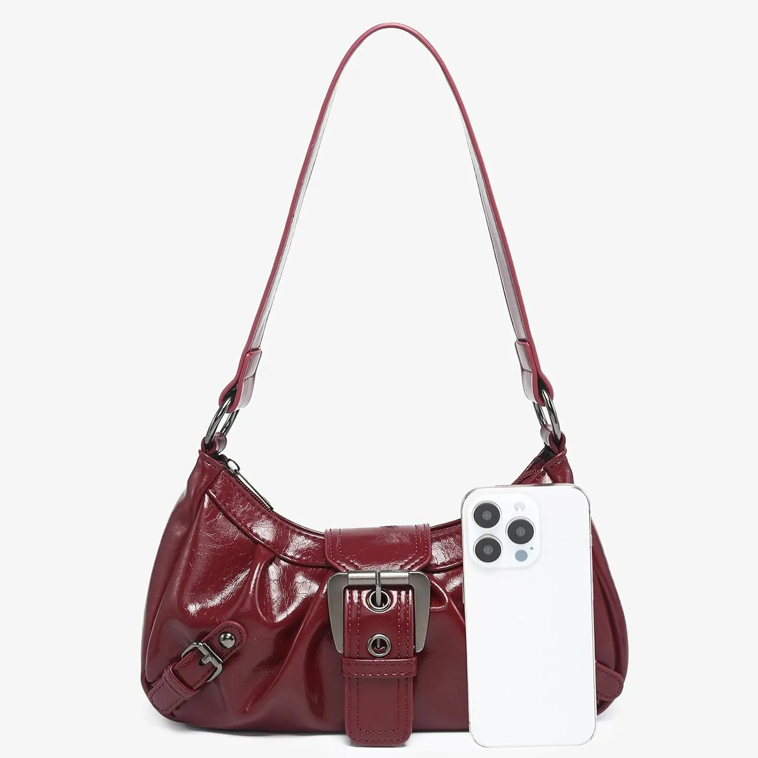 Shoulder Bag for Women Top Handle Handbag Purse Y2K Hobo Clutch Small Punk Purse Trendy