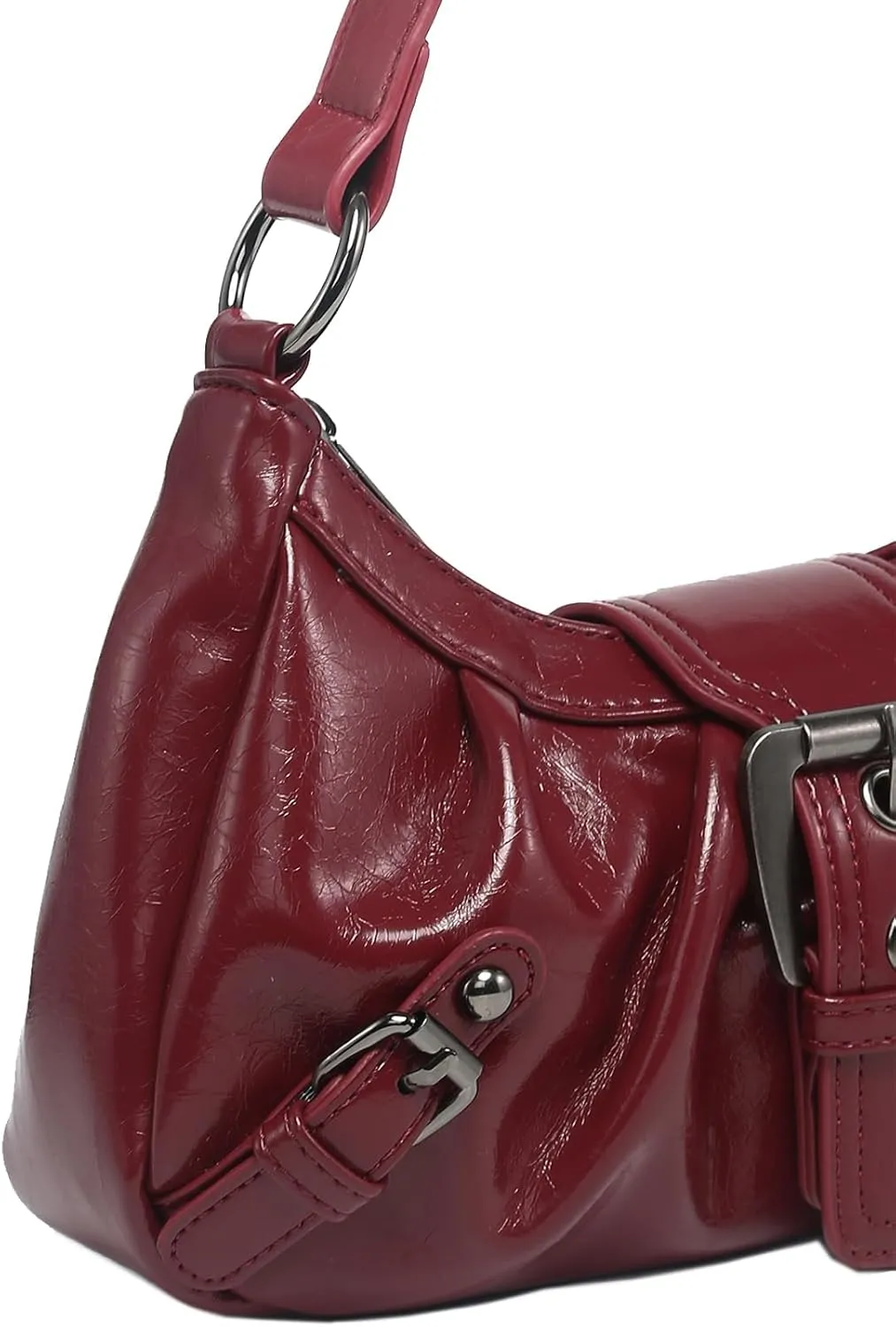 Shoulder Bag for Women Top Handle Handbag Purse Y2K Hobo Clutch Small Punk Purse Trendy