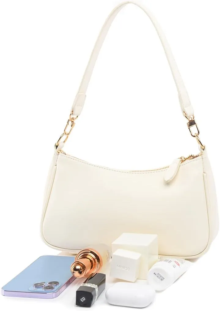 Shoulder Bag for Women with 2 Removable Straps and Zipper Closure Crossbody Bags Clutch Tote HandBags Purses
