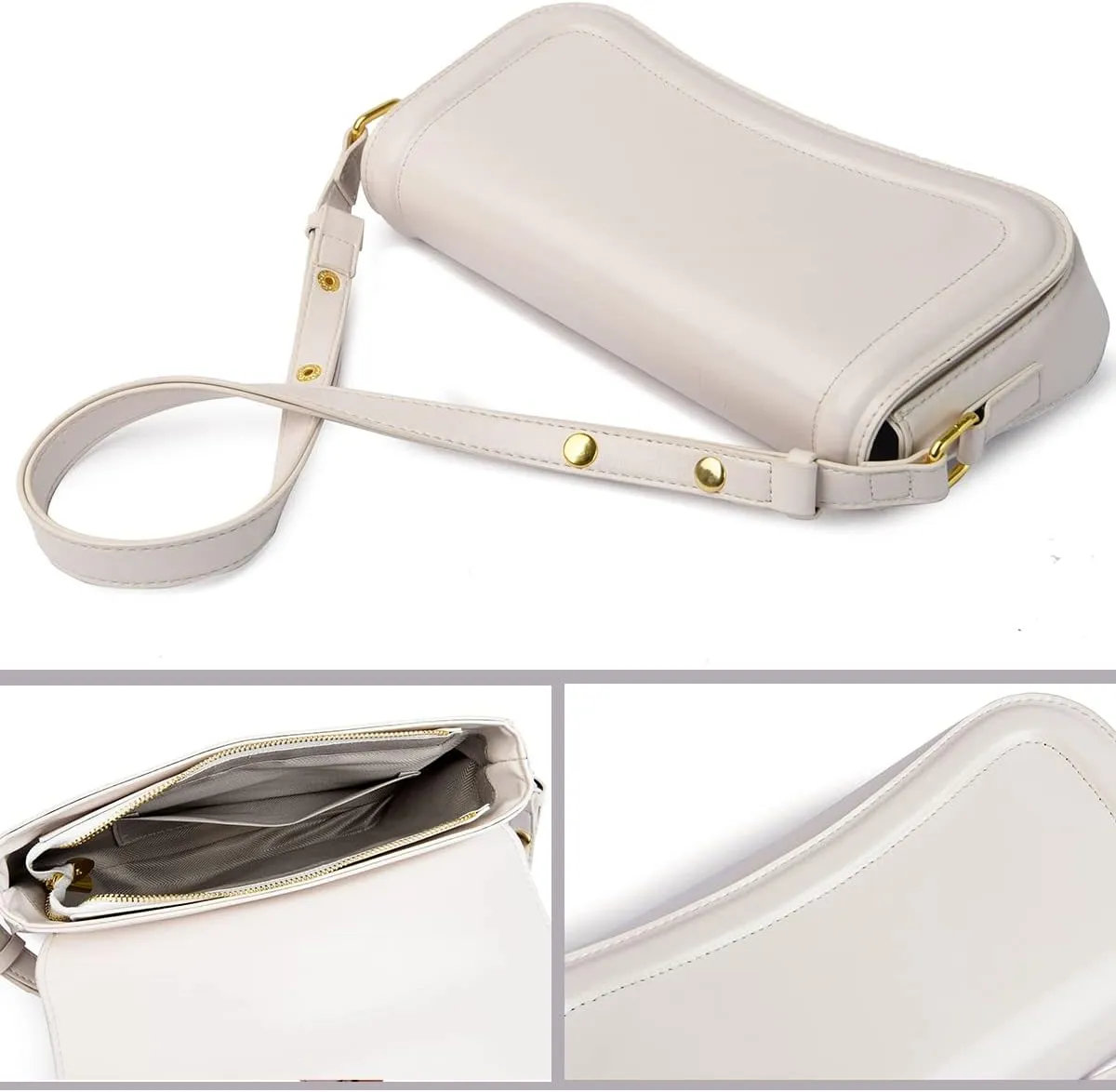 Shoulder Bag Retro Classic Purse Clutch Shoulder Tote HandBag with Zipper Closure for Women