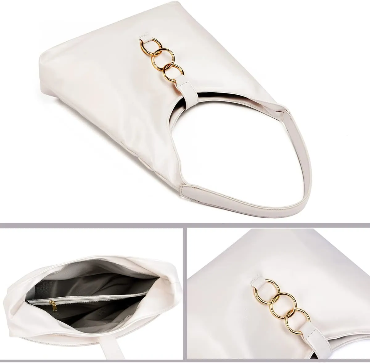 Shoulder Bag Retro Classic Purse Clutch Shoulder Tote HandBag with Zipper Closure for Women