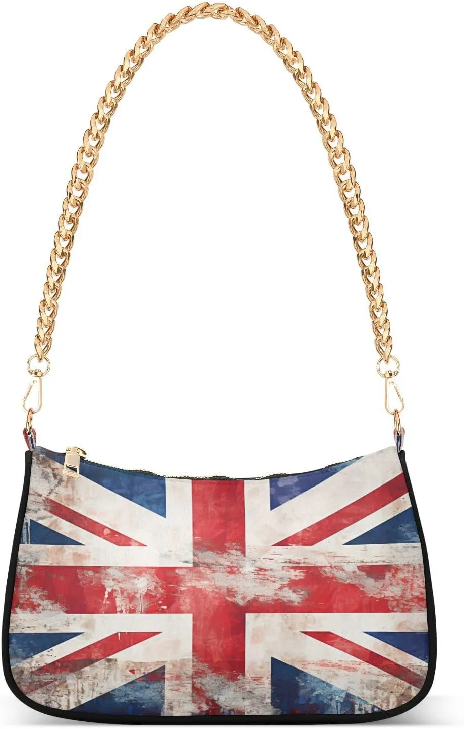 Shoulder Bags for Women American US Flag Independence Day Patriotic Hobo Tote Handbag Small Clutch Purse with Zipper Closure