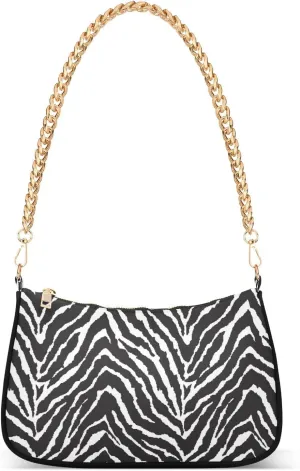 Shoulder Bags for Women Animal Zebra Leopard Cheetah Tiger Print Hobo Tote Handbag Small Clutch Purse with Zipper Closure