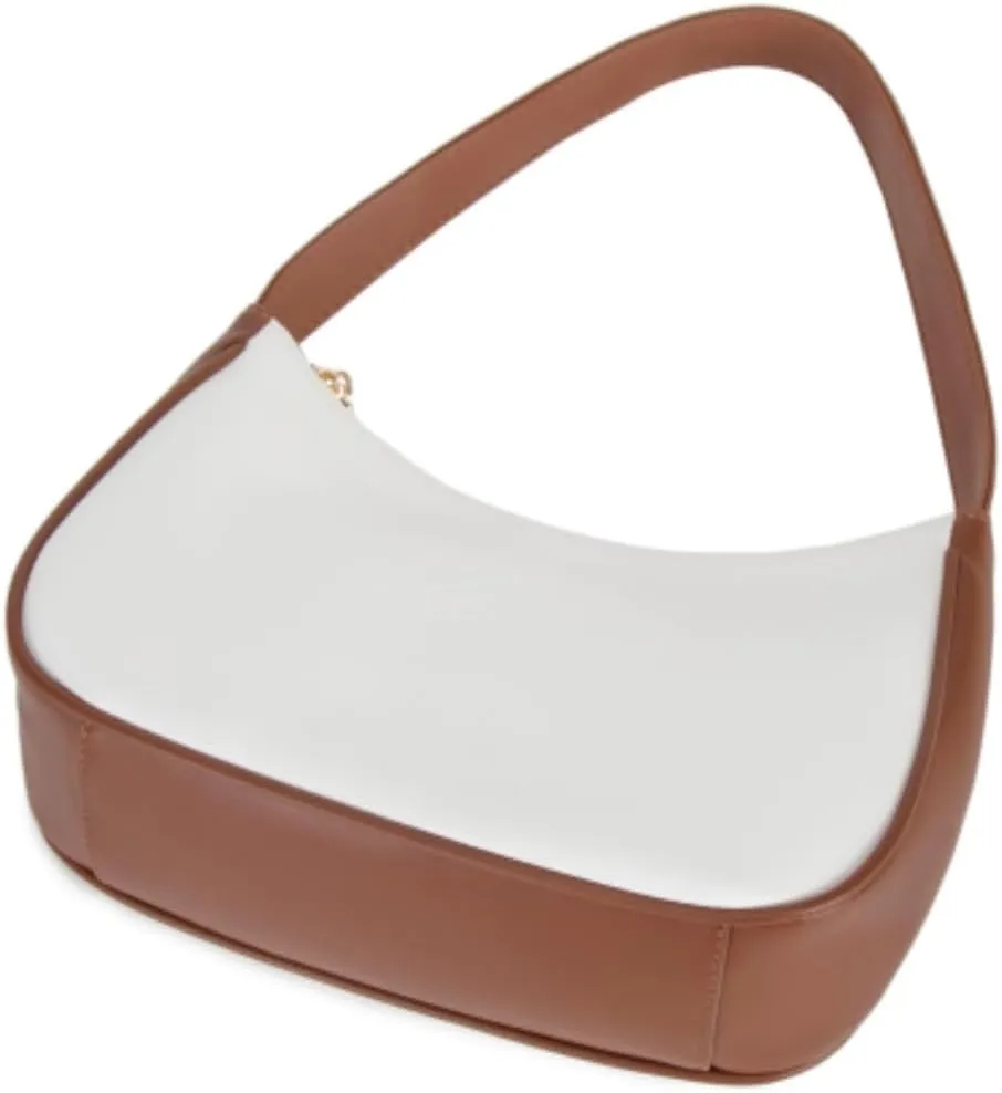 Shoulder Bags for Women, Cute Hobo Tote Handbag Mini Clutch Purse with Zipper Closure