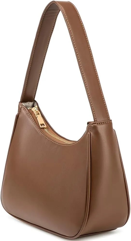 Shoulder Bags for Women, Cute Hobo Tote Handbag Mini Clutch Purse with Zipper Closure