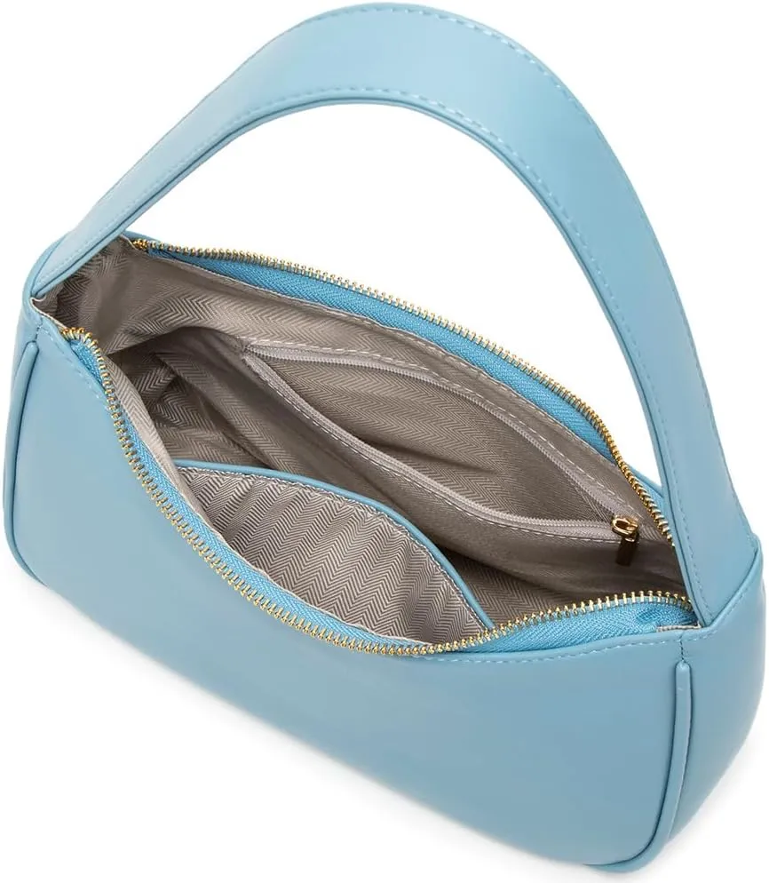Shoulder Bags for Women, Cute Hobo Tote Handbag Mini Clutch Purse with Zipper Closure