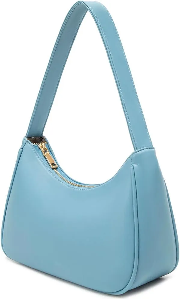 Shoulder Bags for Women, Cute Hobo Tote Handbag Mini Clutch Purse with Zipper Closure