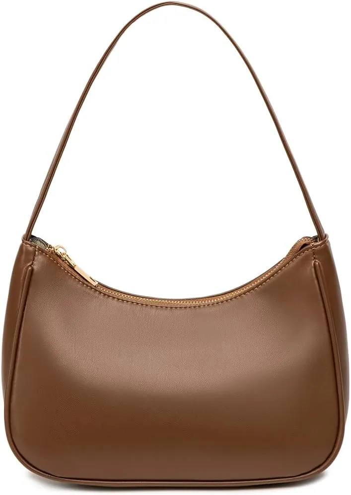 Shoulder Bags for Women, Cute Hobo Tote Handbag Mini Clutch Purse with Zipper Closure