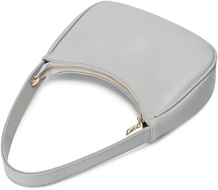 Shoulder Bags for Women, Cute Hobo Tote Handbag Mini Clutch Purse with Zipper Closure