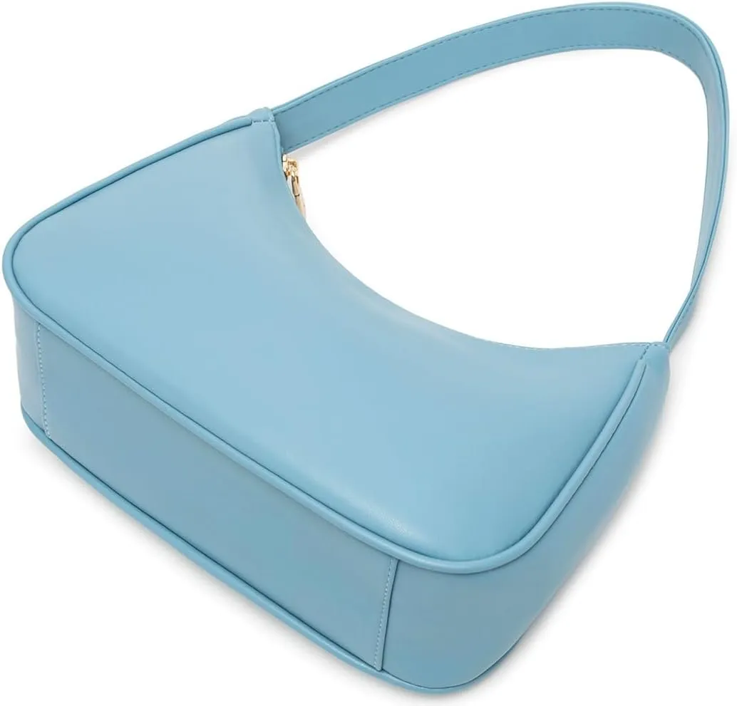 Shoulder Bags for Women, Cute Hobo Tote Handbag Mini Clutch Purse with Zipper Closure