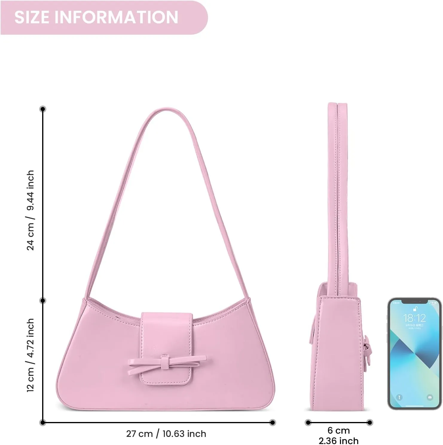 Shoulder Bags for Women Purses and Handbags Coquette Bow Purse Y2k Bag Small Shoulder Bag Mini Clutch Hobo Handbag
