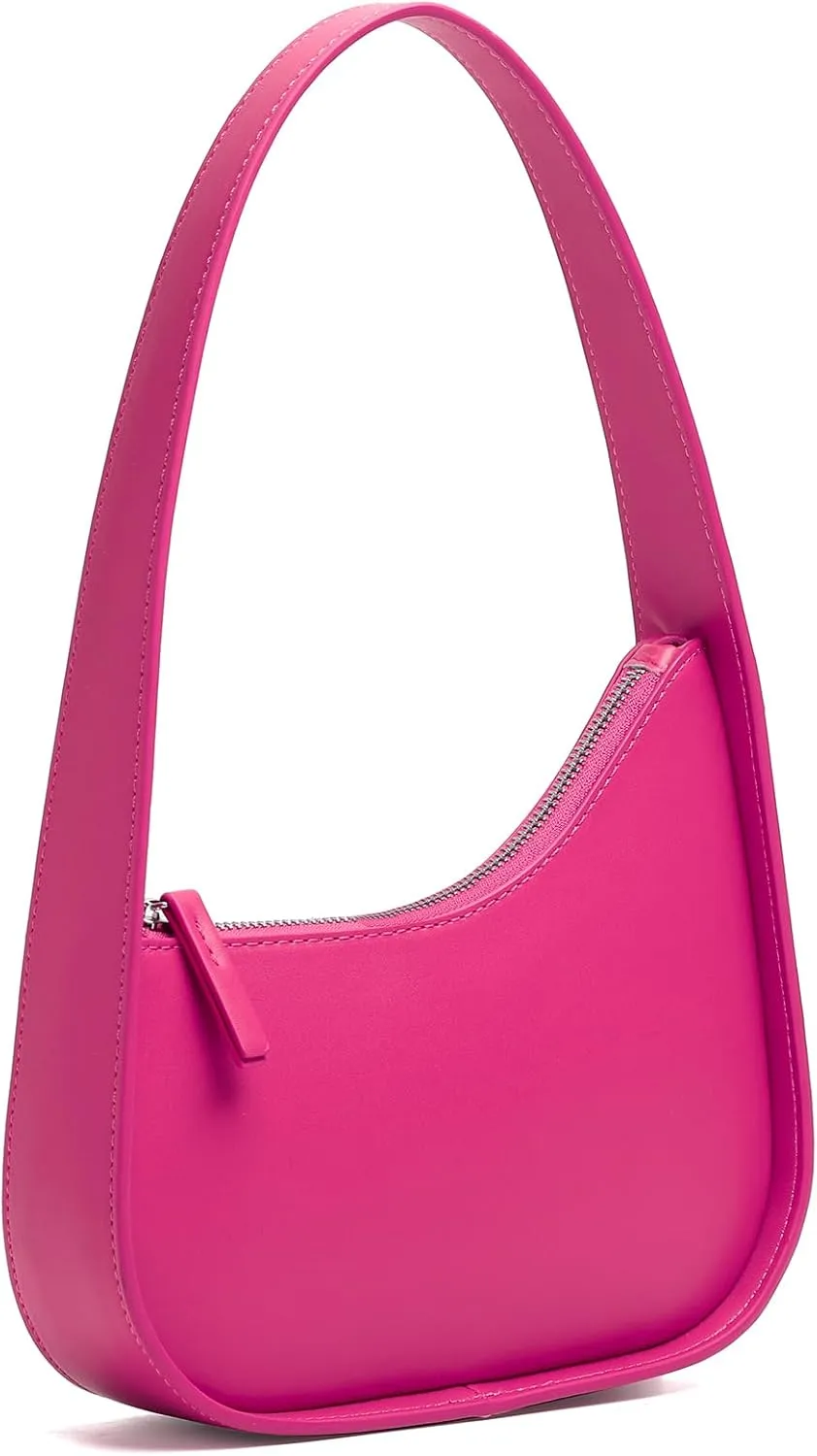 Shoulder Bags for Women, Vegan Leather Trendy Handbag Clutch Purse and Zipper Closure Tote Shoulder Purse