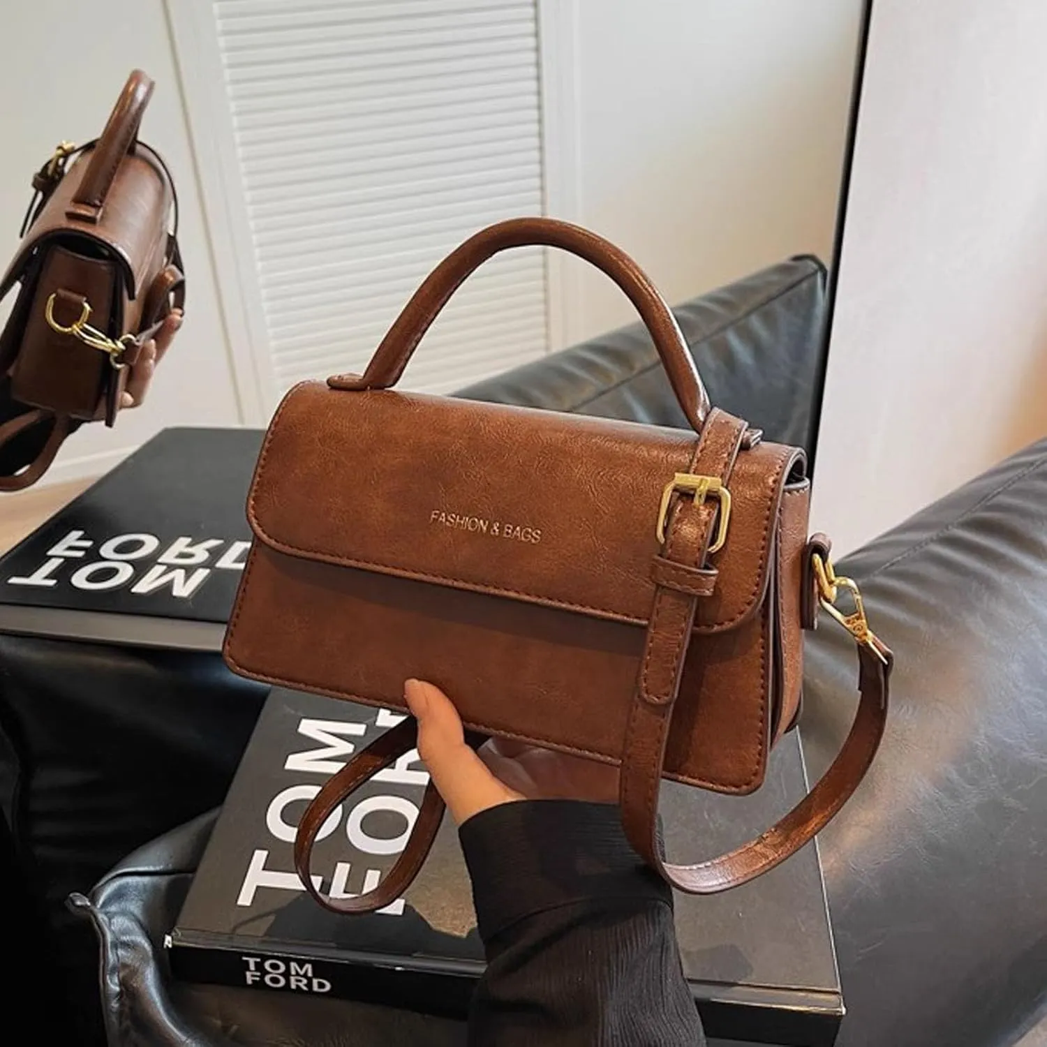 Shoulder Bags Retro Classic Purse Clutch Shoulder Simple HandBag with Zipper Closure Crossbody for Women