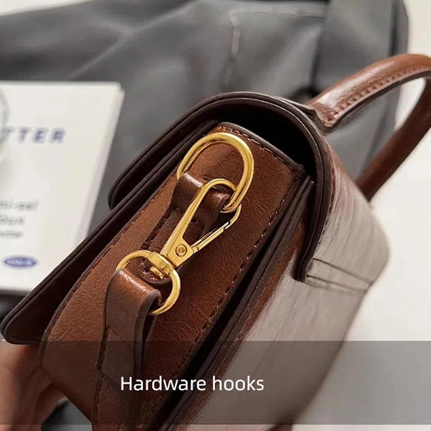 Shoulder Bags Retro Classic Purse Clutch Shoulder Simple HandBag with Zipper Closure Crossbody for Women